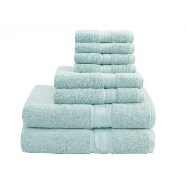 Madison Park Signature Madison Park MPS73-192 800Gsm 100 Percent Cotton Towel; Seafoam - 8 Piece Set MPS73-192 - main